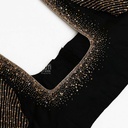 Black simple stardust bridal blouse