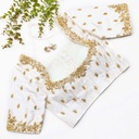 Soft Peach embroidery bridal blouse