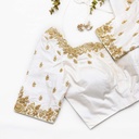 Soft Peach embroidery bridal blouse
