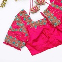 Introducing our stunning Dark Hot Pink Embroidery blouse