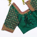 Green Embroidery bridal blouse