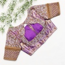 Purple color customized bridal blouse