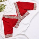 Red Wine color customized bridal blouse