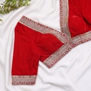 Red Wine color customized bridal blouse