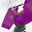 Magenta vertical line stardust bridal