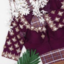 Purple blouse with jewel design