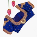 Blue coin kemp bridal blouse