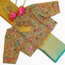 sea-green-embossed-rose-bridal-blouse-by-yuti-designer3