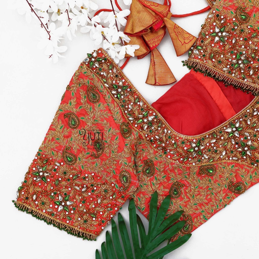 orange-creeped-mango-bridal-blouse-by-yuti-designer-3