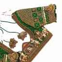 Green checked palanquin bridal