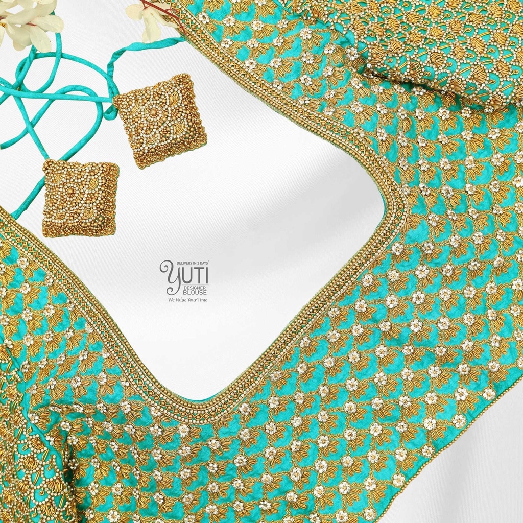 Sea green fish scale pattern