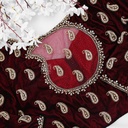 Velvet mango motif design