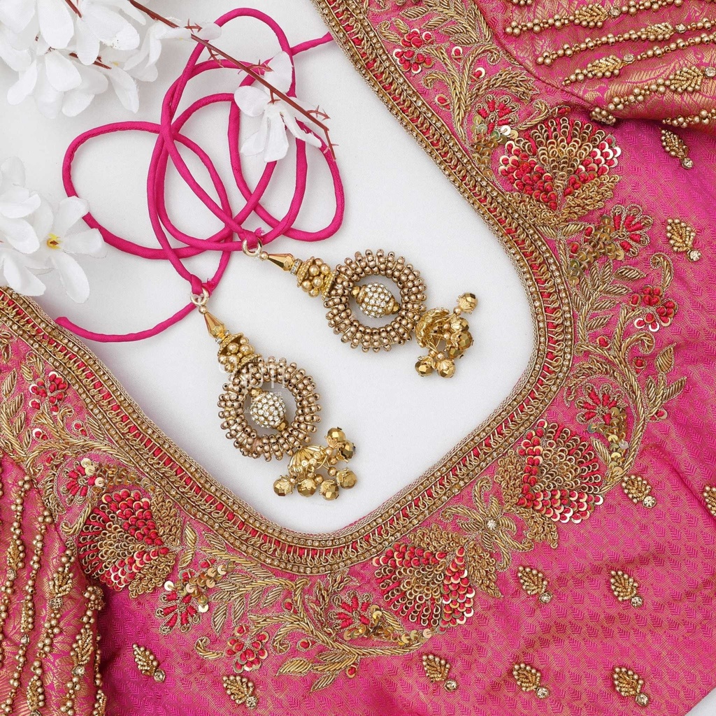 Pink floral bridal design1