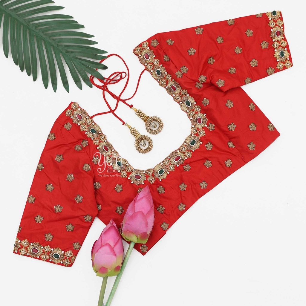 orange-gemstone-floral-bridal-blouse3