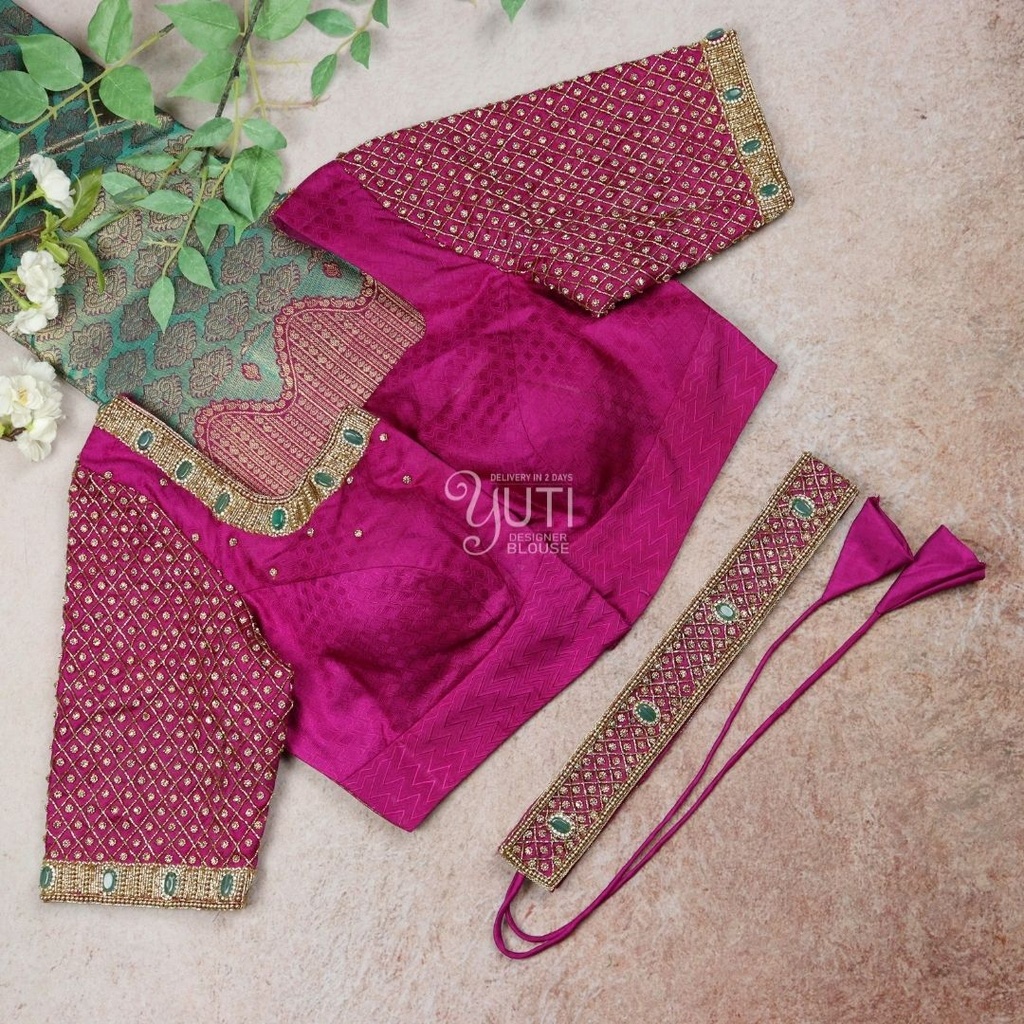 159-3-hot-pink-yuti-designer-blouse