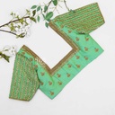 Pistha green vertical line bridal design