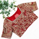 Maroon Palanquin full work bridal blouse