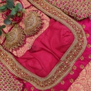 Pink scallop bridal blouse