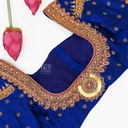 Blue kemp traditional bridal blouse