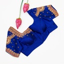 Blue kemp traditional bridal blouse