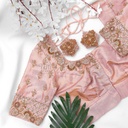 Peach floral bridal design