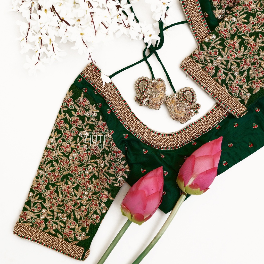 Green Kemp Zardosi design