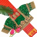 Green palanquin Bridal blouse