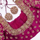 Voilet Zardosi Floral design