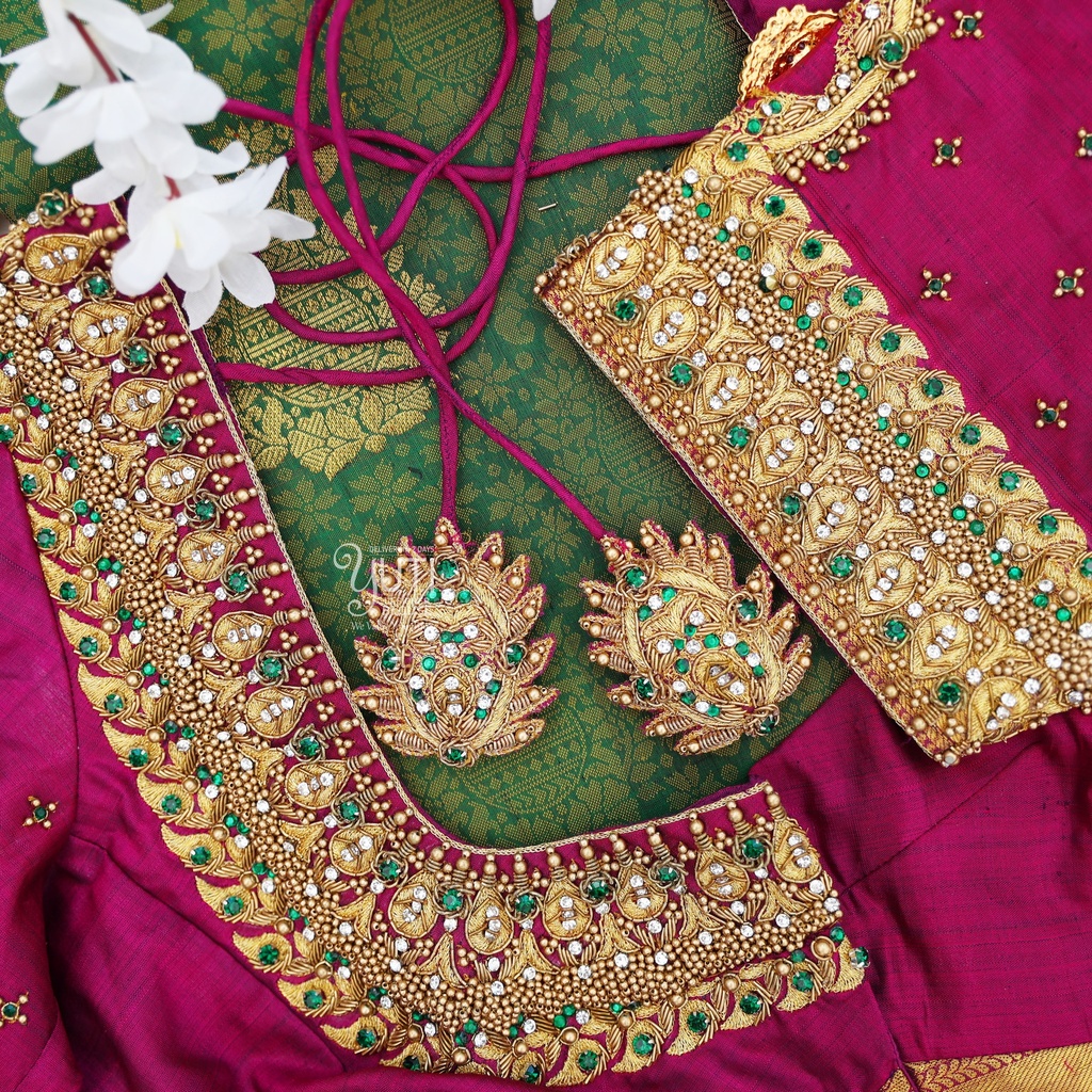 Purple traditional Blouse