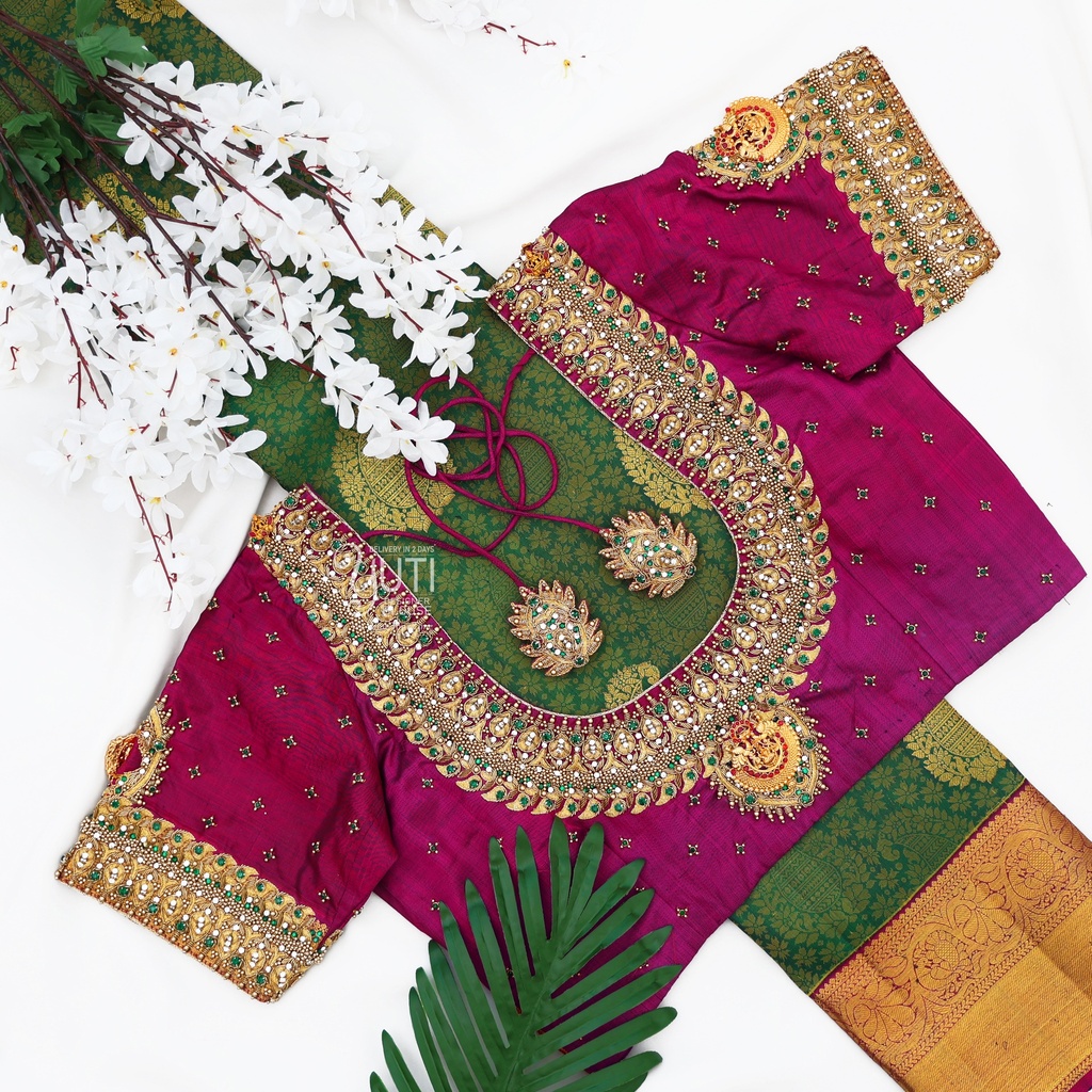 Purple traditional Blouse