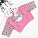 Pink pearl checks design