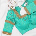 Sea Green Kundan Design