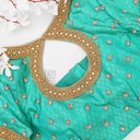 Sea Green Kundan Design