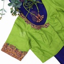 Green Floral zardosi design