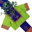 Green Floral zardosi design