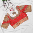 Red navratinaa designer blouse