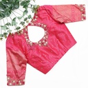 Pink embossed floral design