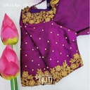 violet floral design