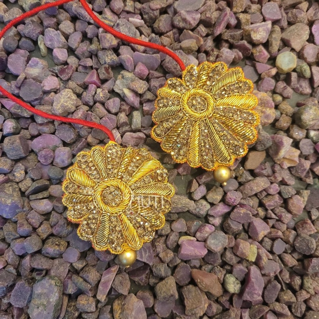Gold Flower Tassel 