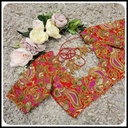 Red floral with annam design