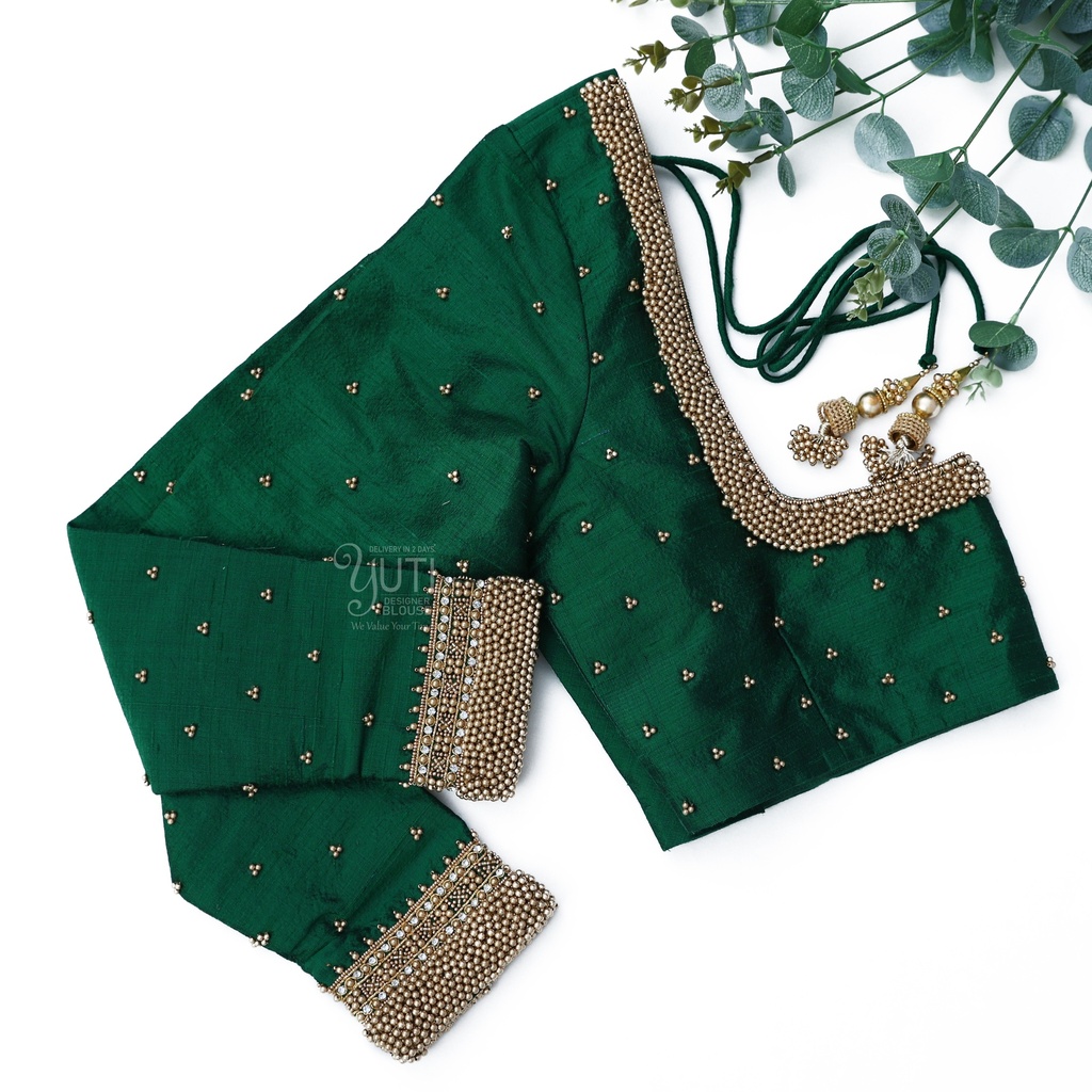 Green Traditional bead design