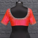 Pink and Orange combination aari work blouse || SIZE 32(adjustable up to 28- 34)