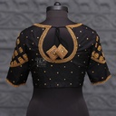 Black  Aari bridal Blouse  work Embroidery | SIZE 42 (adjustable up to 38- 44)Tassels Not includes.