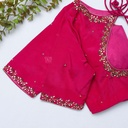 stunning  pink embroidery blouse