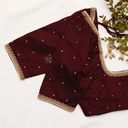 Dark Sienna Embroidery Blouse