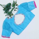 Gorgeous Picton Blue Embroidery Blouse :
