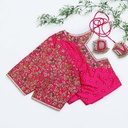 Pink  embroidery blouse