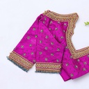 Elevate your bridal attire with our exquisite Purple Embroidery bridal blouse