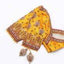 Yellow  Embroidery bridal blouse