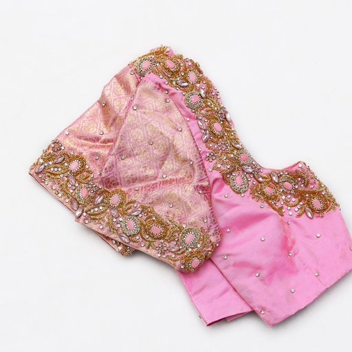 Ultimate Elegance, the Pink Embroidery Bridal Blouse